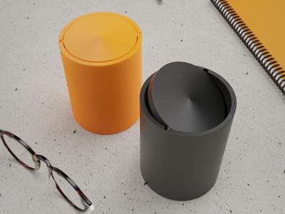minimalDesign - Desk Bin with swing lid - 2 sizes