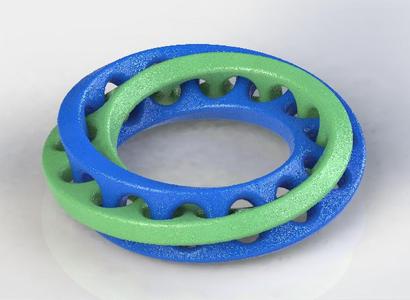 Interlocked Mobius Rings