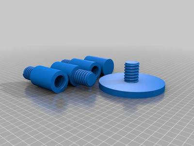 paper towel holder in 5 parts