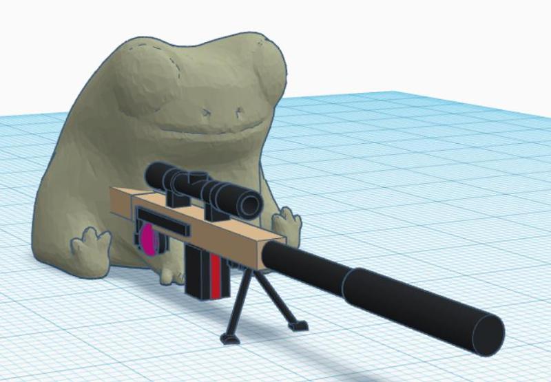 fred the sniper frog