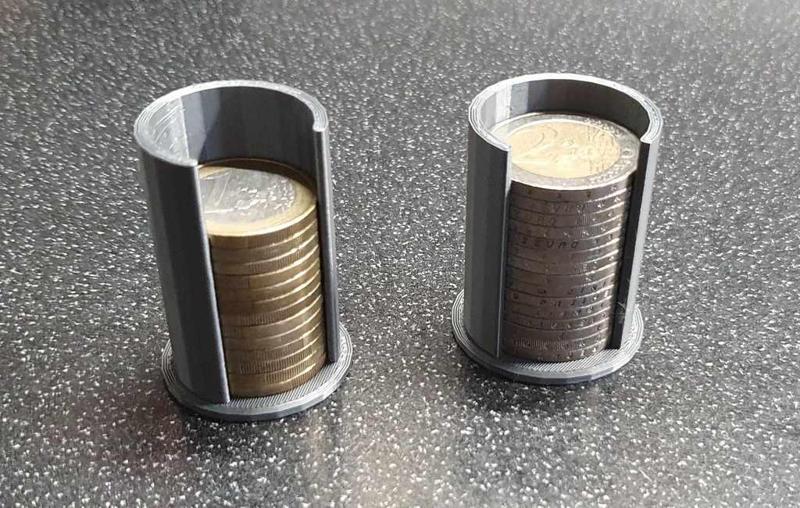 Euro Holder - 2 Euro / 1 Euro / 50 Cent / 20 Cent / 10 Cent / 5 Cent / 2 Cent /1 Cent