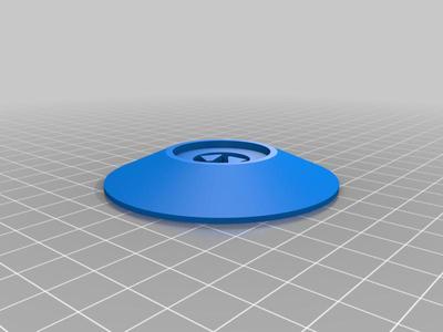 Window Crank Bezel Disc - Mustang