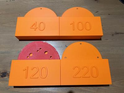 5 inch round sand paper holders
