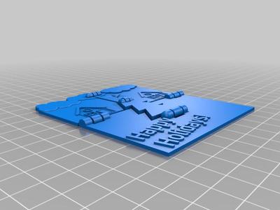 Christmas Card foldable