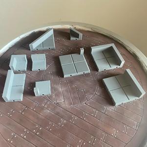 DnD Basic 1inch Square Wall Tiles for D&D