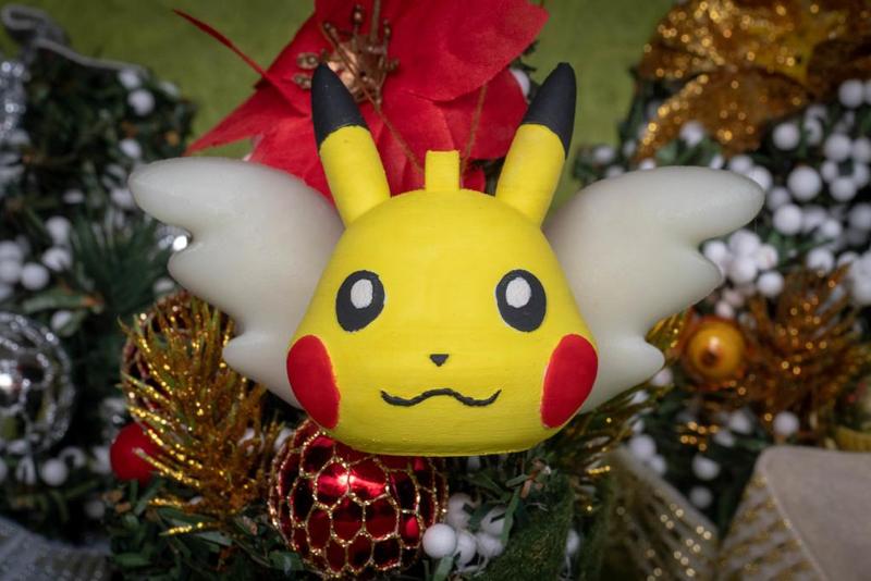 Angel Pikachu Christmas Tree Ornament