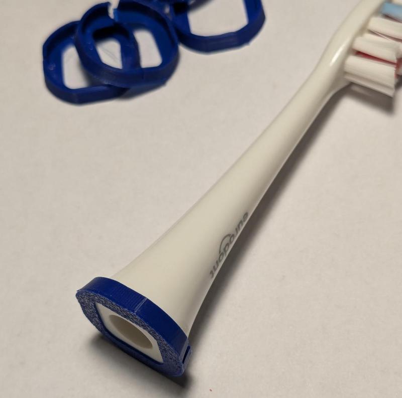 Marker ring for ALDI Eurodont toothbrush heads