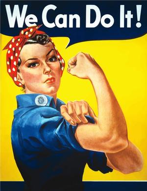 Working Women Vintage Poster WWII