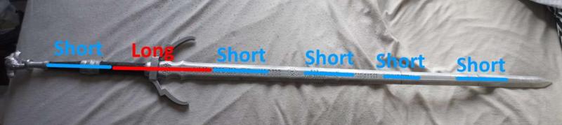 Wolven Silver Sword V3 - 3D printable rods