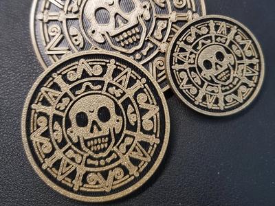 Cursed Pirate Gold Coin