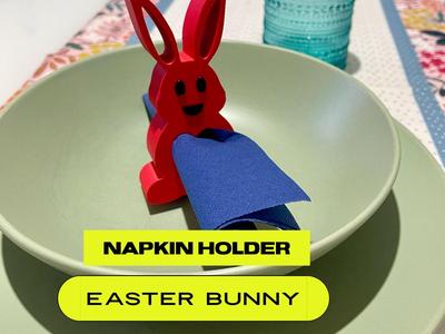 Easter bunny napkin holder