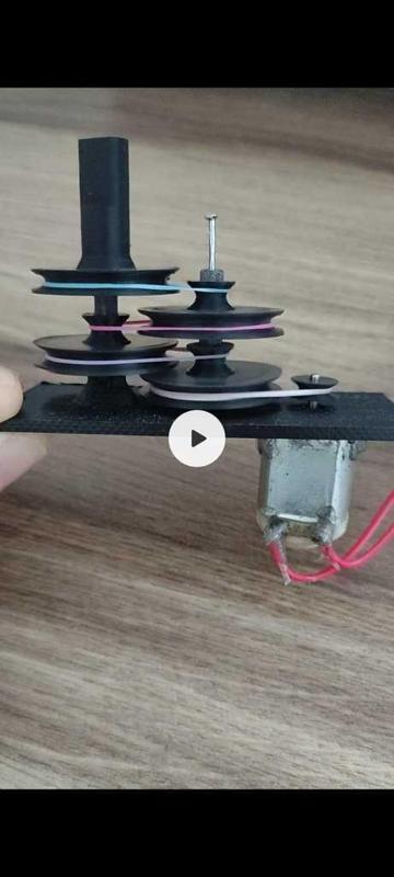 rubber band gearbox, dc 130 motor, 1/81 gear ratio