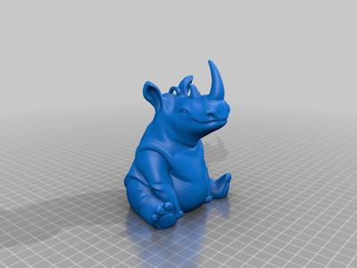 Rhino keychain