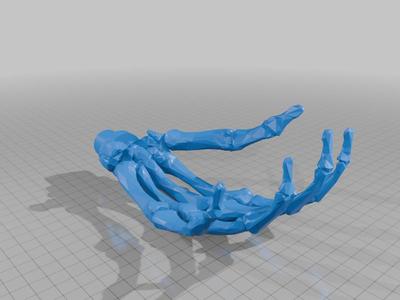 Skeletonhand with plug for 25mm PVC-pipe