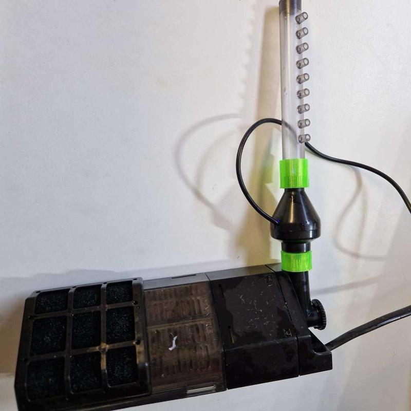 TPU Adapter " DENNERLE Nano Eckfilter " AQUAEL Mini UV Lampe " 