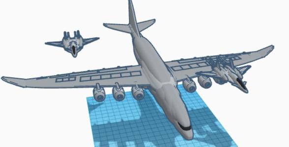 cago plane with 3x f16