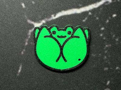 Cute ass frog keychain