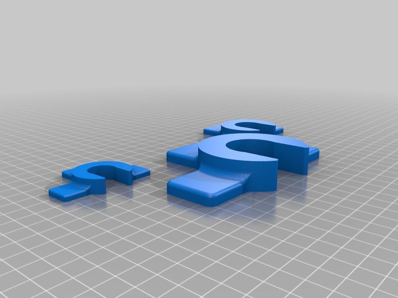 SharkBite (Push Fit Connector) Removal Clip remixed for 3sizes 1/2", 3/4", and 1" in one print