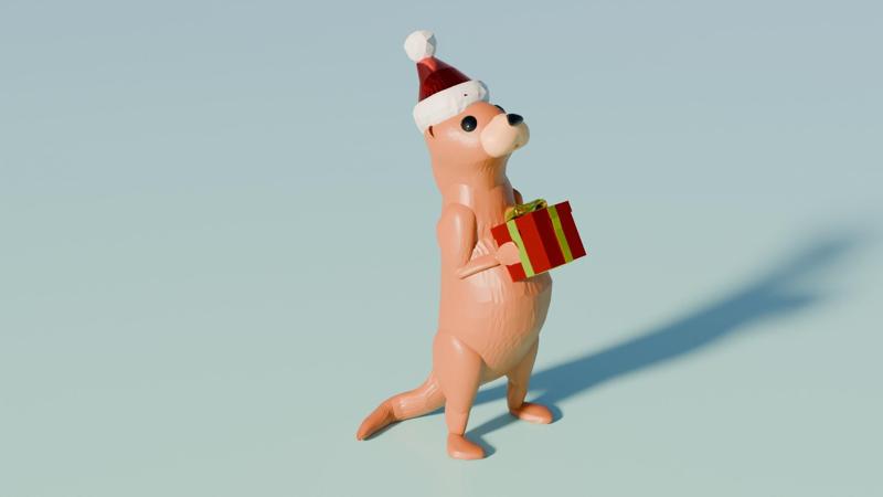 Gift Otter christmas ornament
