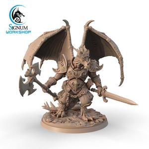 Draconid Warrior with Poleaxe