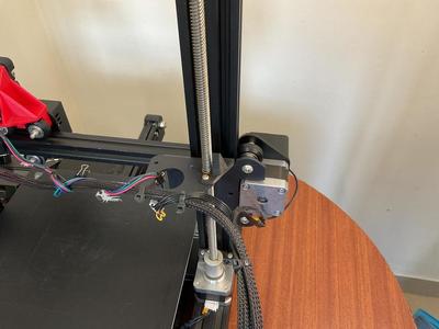 Ender 3 Filament guide with notch for screws