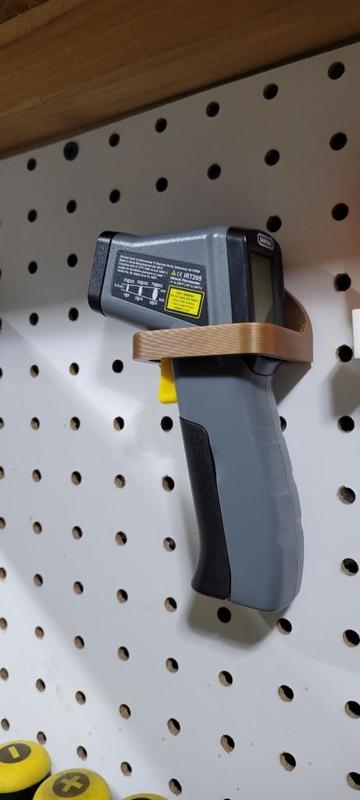 Harbor Freight Laser Temp Pegboard Mount