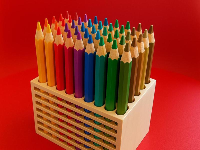 Color pencil holder