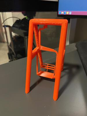 Desk sized ski lift chair