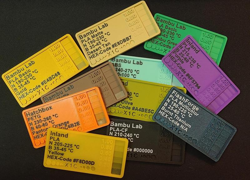 Schmiddis Filament Swatch - X1C Text 