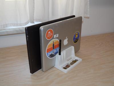 Double Laptop Stand & Organizer