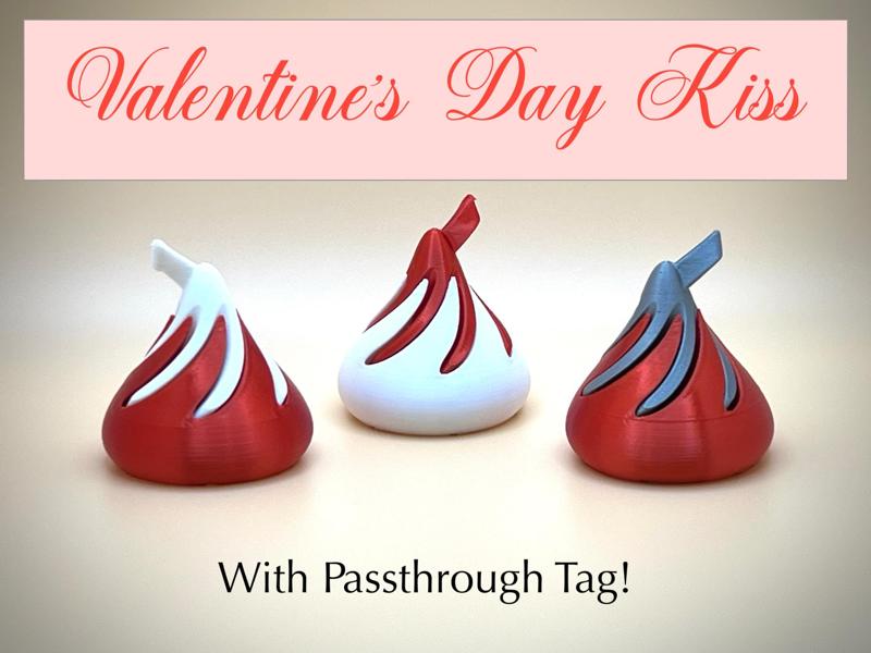 Valentine's Hershey's Kiss Passthrough (with tag)
