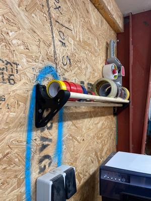 Tape roll storage - wall mounted, customisable