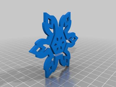 Frozen snowflake hair pin