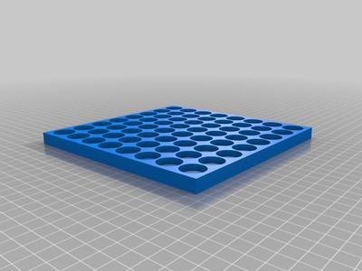 8x8 18650 cell storage tray (stackable)