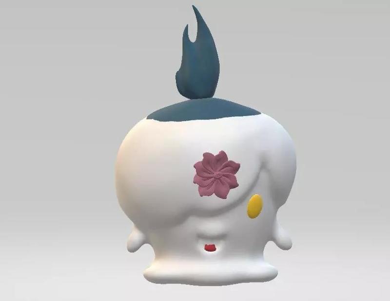 Cartoon candle character