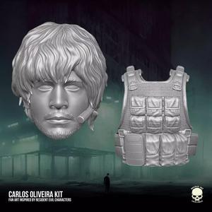Carlos Oliveira Resident Evil Fan Art 3D File For Action Figures