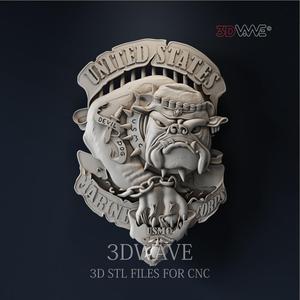 USMC DEVILD DOG 3d stl files for CNC