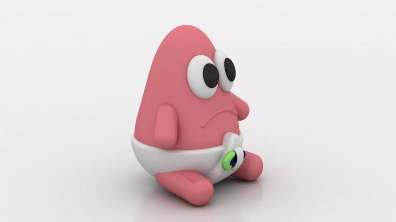 cute baby  toy 3D  printable model