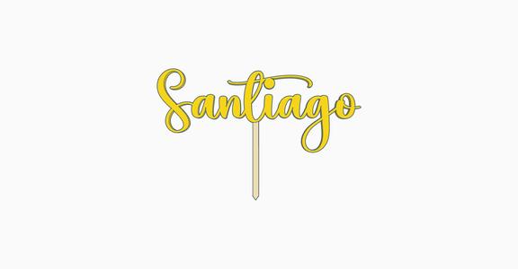 Santiago cake topper