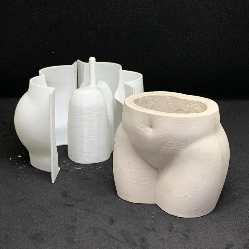 3D print mold cast Female Body Flower Pot