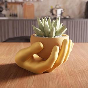 3D Hand Planter STL File - 120