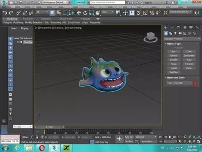 Cute toon fish 3D print