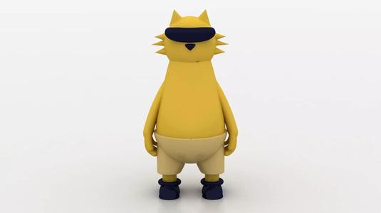cyber cat toy 3D printable model