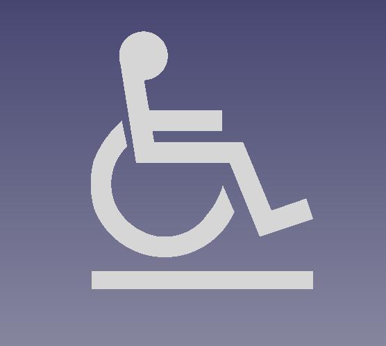 Disabled Symbol for 3d print