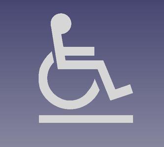 Disabled Symbol for 3d print