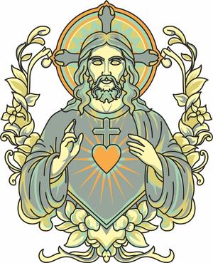 jesus multilayer painting