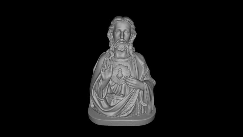 Sacred Heart of Jesus Bust – 3D Printable STL Model