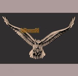 owl 3, STL model, CNC router engraver, artcam, aspire, cnc files, wood, art, wall decor, CNC