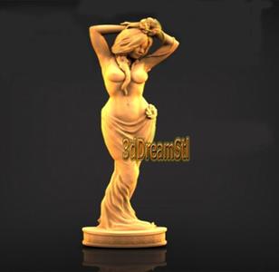 girl bas-relief STL model, CNC router engraver, artcam, aspire, cnc files, wood, art, wall decor, CNC