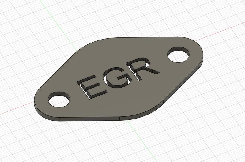 EGR Delete Plate Mold for Jeep Liberty 2006 2.8 Diesel